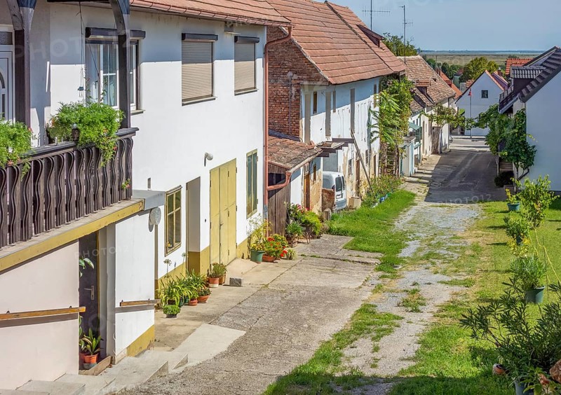 Idyllic town named M?rbisch am See, located at the Lake Neusiedl in the austrian state of Burgenland