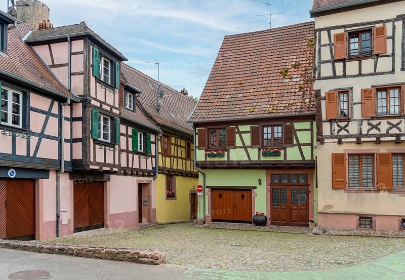 Impression of Kaysersberg, a historical town and former commune in Alsace in northeastern France