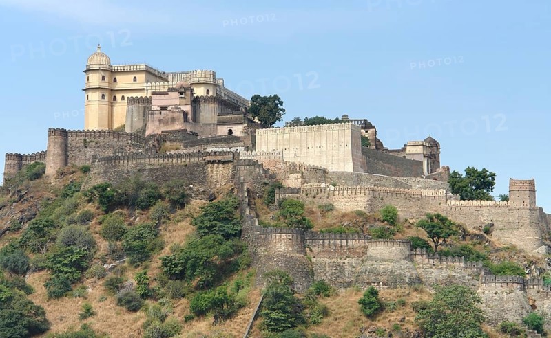 Scenery around Kumbhalgarh located in Rajasthan, India