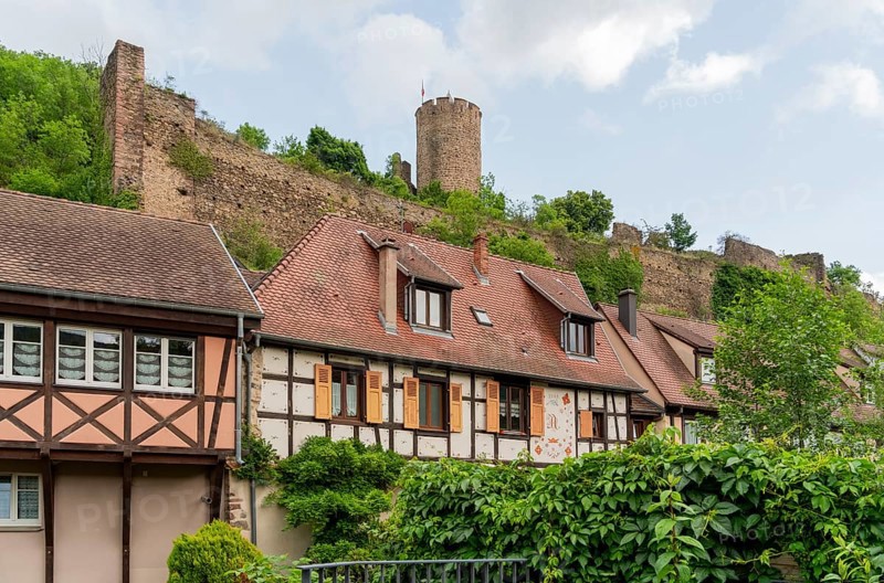 Impression of Kaysersberg, a historical town and former commune in Alsace in northeastern France