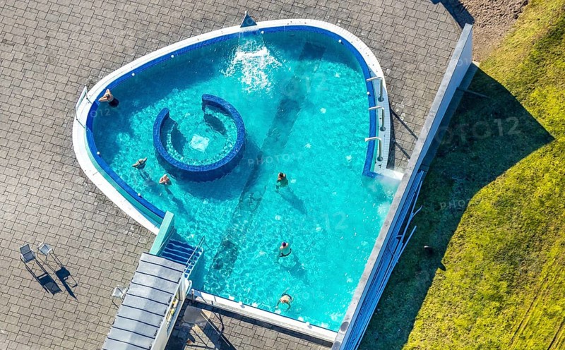 Aerial view, Westfalenbad, outdoor pool, Stadionstraße, Altenhagen, Hagen, Ruhr area, North Rhine-Westphalia, Germany, bathing establishment, bathing resort, DE, Europe, outdoor pool, open-air pool, leisure, leisure pool, leisure activities, aerial view, aerial photography, aerial photography, swimming pool, swimming pool, overview, bird's-eye view, overview