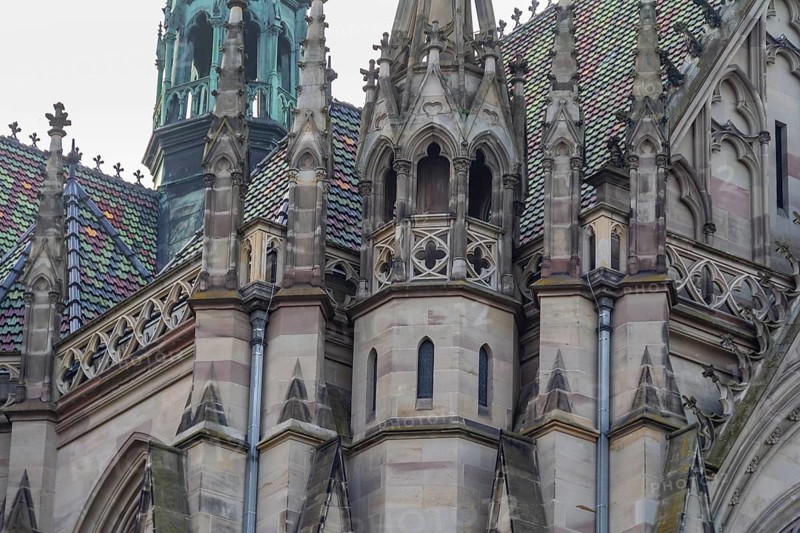 Detail of the Memorial Church of the Protestation in Speyer, Germany