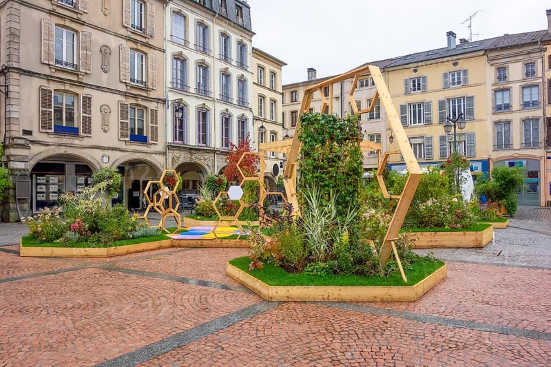 City view of Epinal, the capital city of the Vosges departmend in France