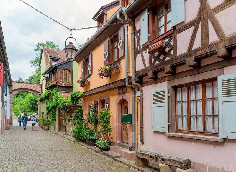 Impression of Kaysersberg, a historical town and former commune in Alsace in northeastern France