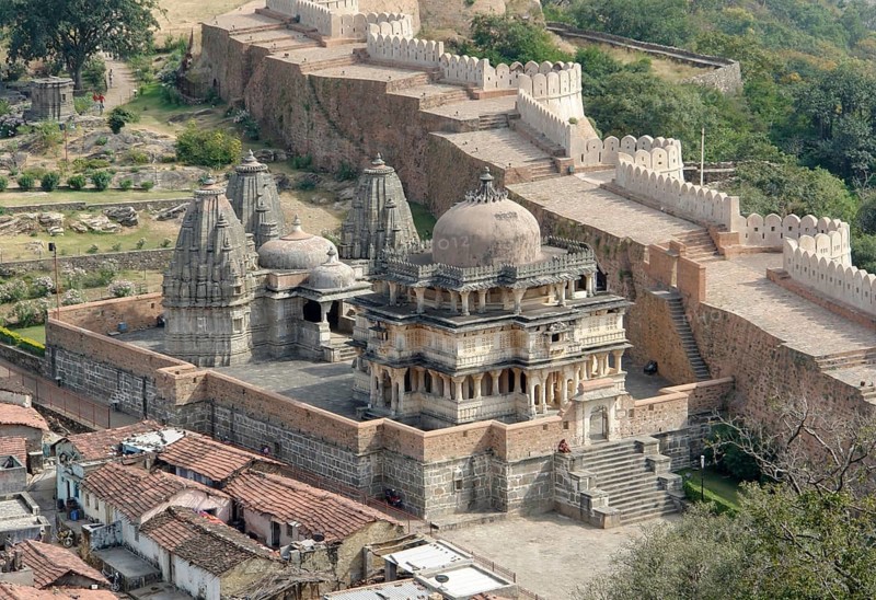 Scenery around Kumbhalgarh located in Rajasthan, India