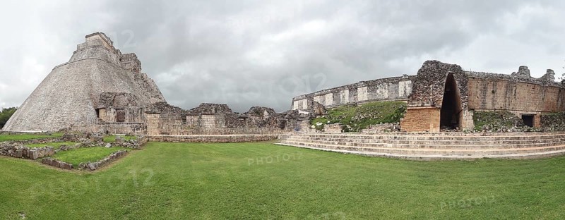 Ruins of a mayan temple in Uxmal, Mexico