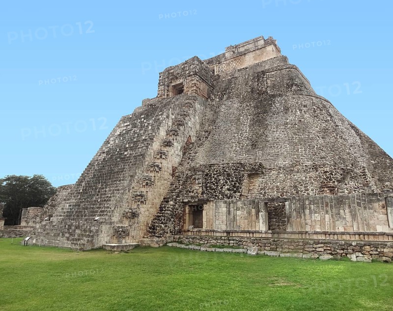 Ruins of a mayan temple in Uxmal, Mexico