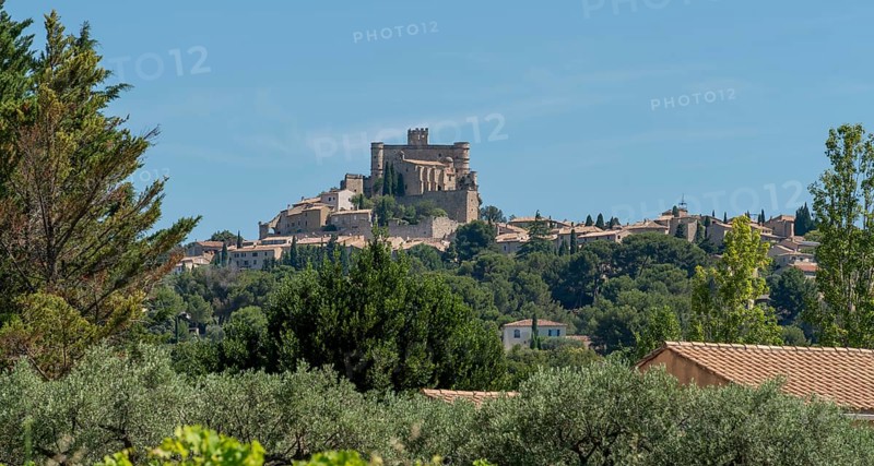 Scenery around Le Barroux in the Vacluse department in the Provence region of southern France