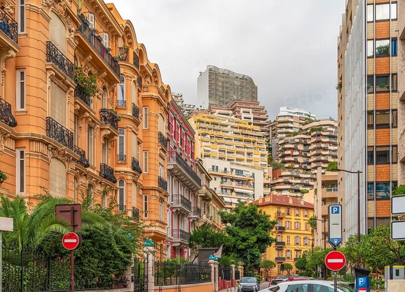 Impression of Monte Carlo in Monaco, a sovereign city-state and microstate on the French Riviera at the Mediterranean Sea