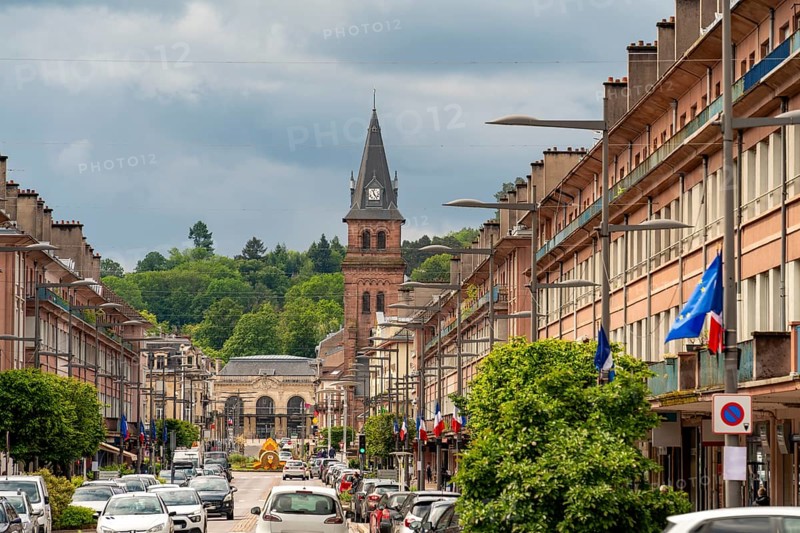 Impression of Saint-Die-des-Vosges, a commune in the Vosges department, Grand Est, northeastern France