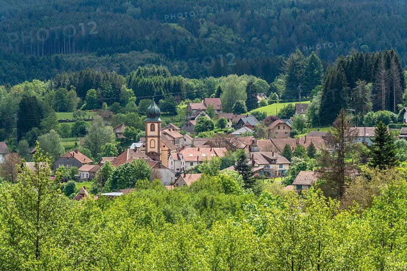 Scenery around Saulxures, a commune in the Bas-Rhin department in Grand Est in north-eastern France