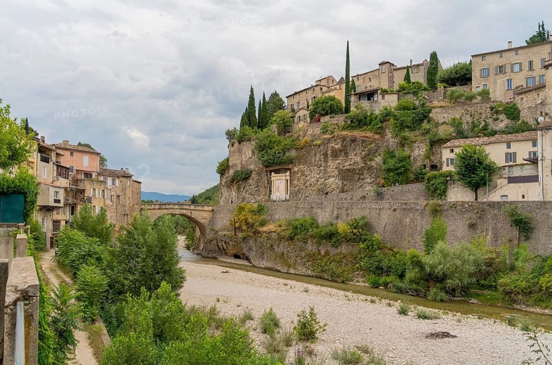 Scenery around Vaison-la-Romaine, a town in the Vaucluse department in the Provence region in southeastern France