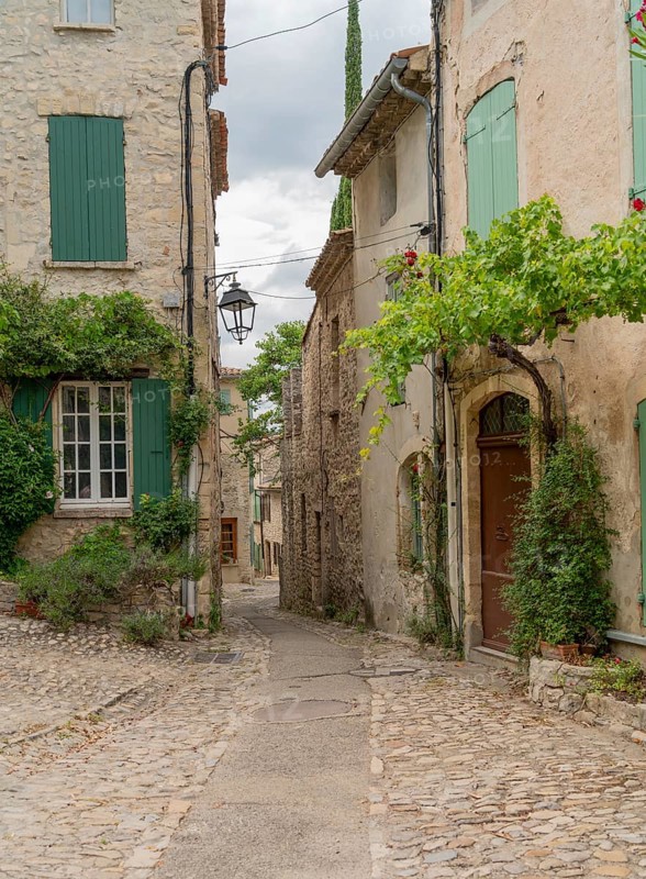 Scenery in Vaison-la-Romaine, a town in the Vaucluse department in the Provence region in southeastern France