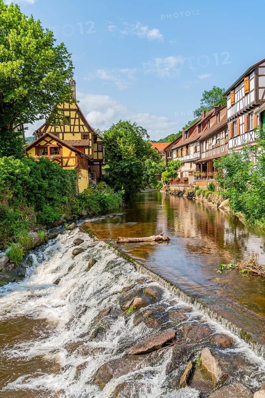 Impression of Kaysersberg, a historical town and former commune in Alsace in northeastern France
