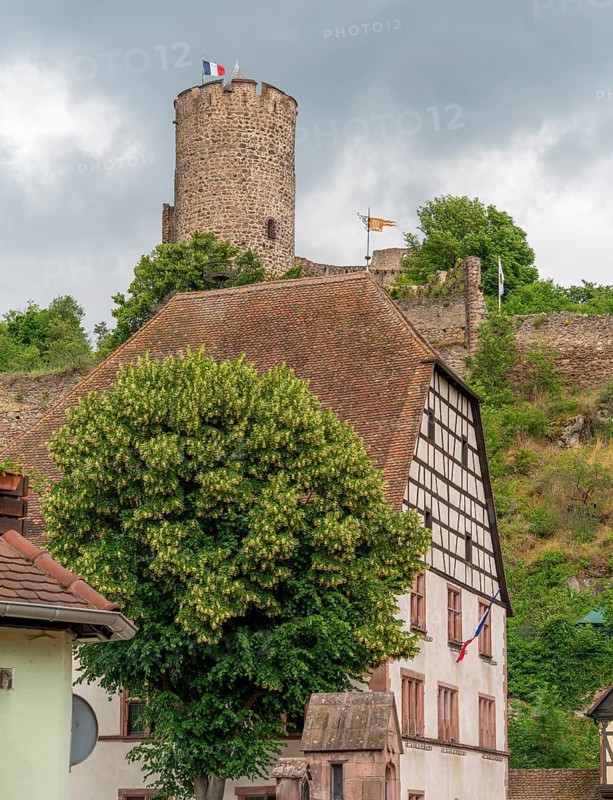 Impression of Kaysersberg, a historical town and former commune in Alsace in northeastern France