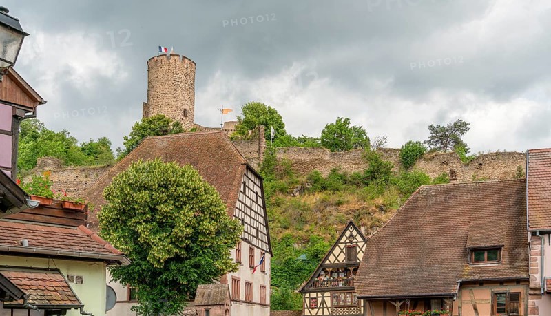 Impression of Kaysersberg, a historical town and former commune in Alsace in northeastern France