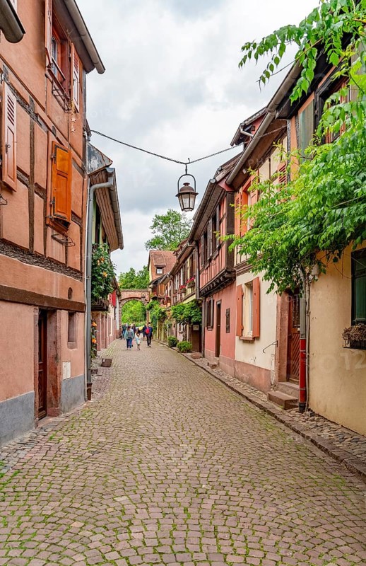 Impression of Kaysersberg, a historical town and former commune in Alsace in northeastern France