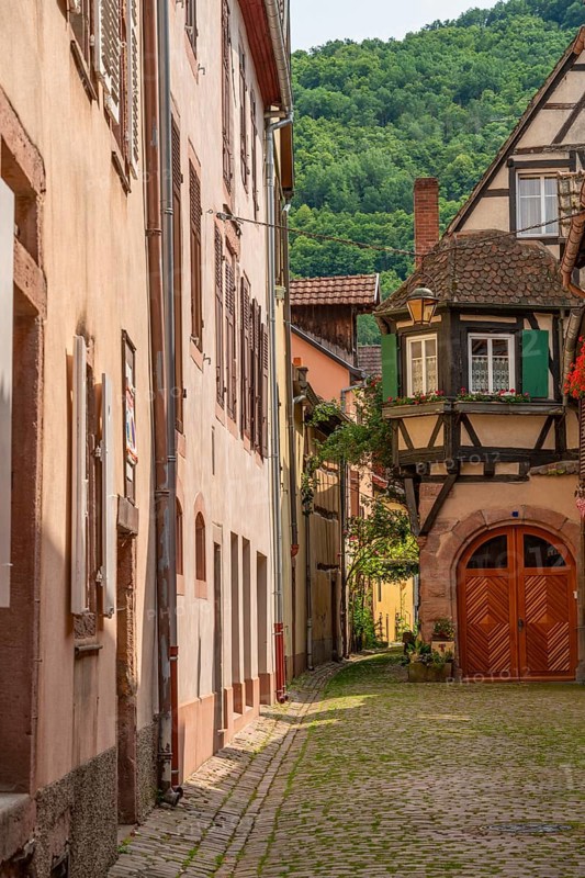 Impression of Kaysersberg, a historical town and former commune in Alsace in northeastern France