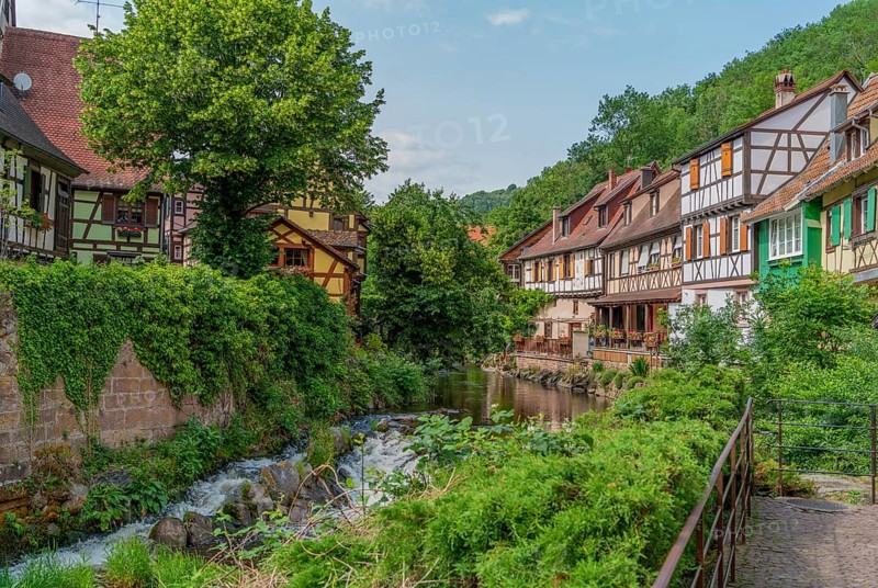 Impression of Kaysersberg, a historical town and former commune in Alsace in northeastern France