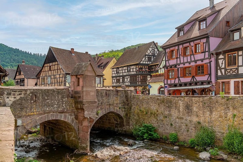 Impression of Kaysersberg, a historical town and former commune in Alsace in northeastern France