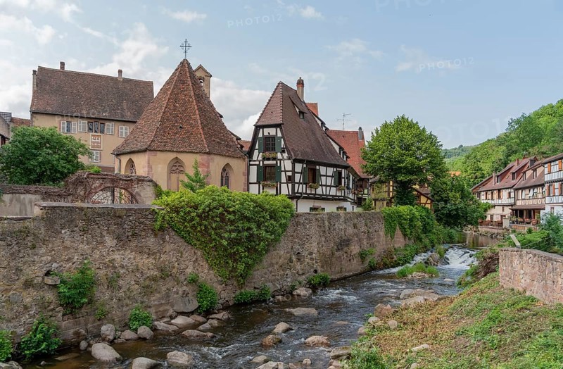 Impression of Kaysersberg, a historical town and former commune in Alsace in northeastern France