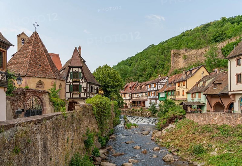 Impression of Kaysersberg, a historical town and former commune in Alsace in northeastern France