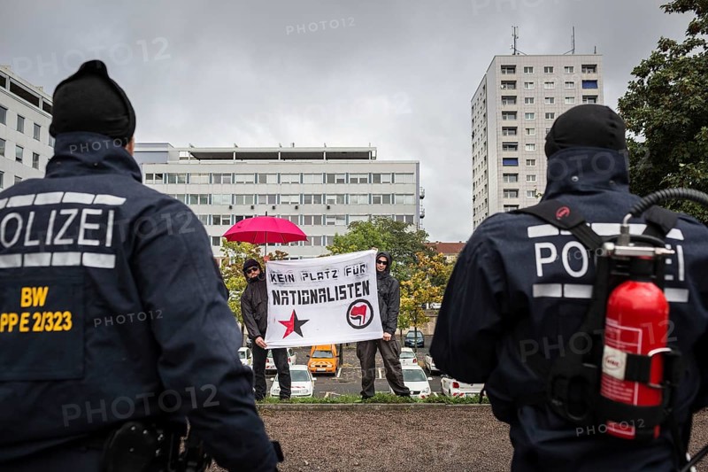 DEU Germany Germany Dresden Celebration of German unity in the 26th year of reunification Protests during the Pegida rally