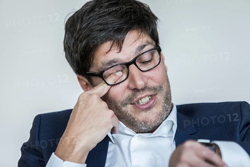 DEU Germany Germany Berlin The new Berlin Senator of Justice, the Green politician Dirk Behrendt in his office