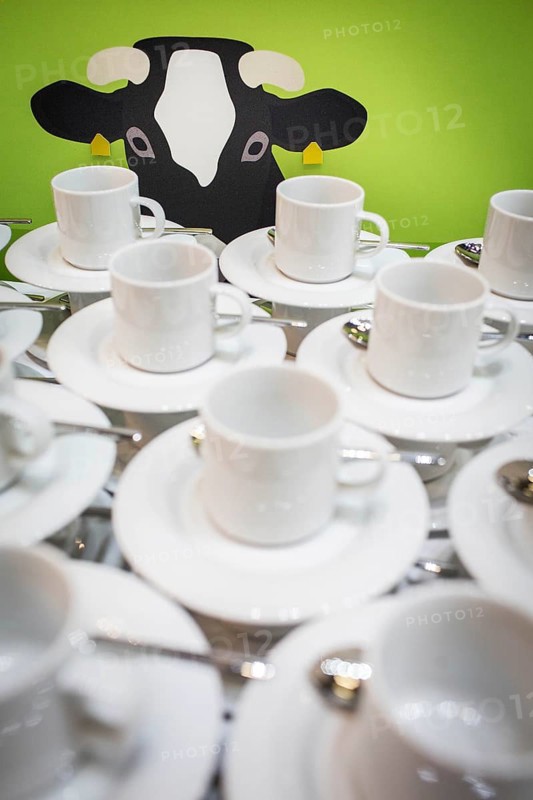 DEU Germany Germany Berlin Green at the Green Week. Coffee cups