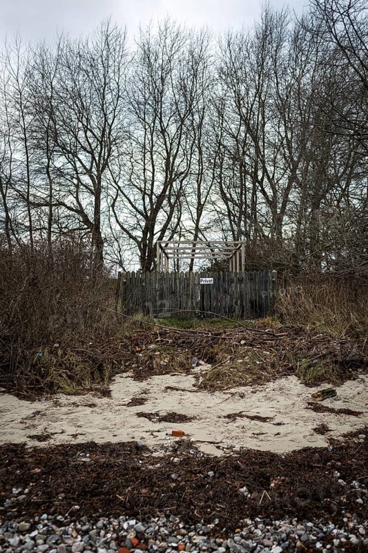 DEU Germany Germany Flensburg A private property on the beach at Holnis