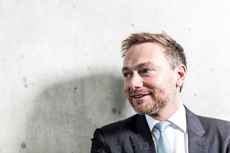 DEU Germany Germany Berlin FDP chairman Christian Lindner visits the TAZ. Portrait photos