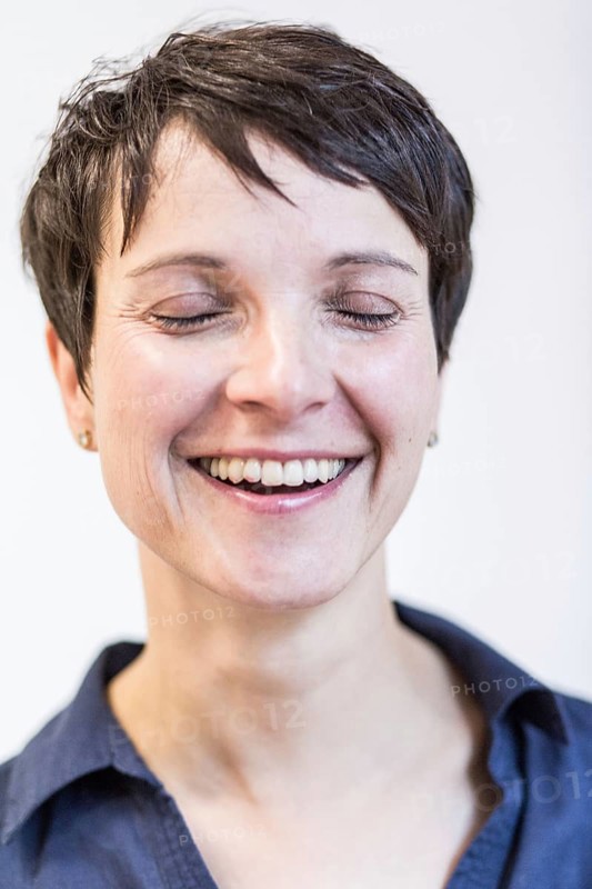 DEU Germany Germany Leipzig Portrait of the Federal Chairwoman of the AFD, Alternative for Germany, Frauke Petry, at the office of the AFD Saxony