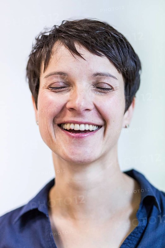 DEU Germany Germany Leipzig Portrait of the Federal Chairwoman of the AFD, Alternative for Germany, Frauke Petry, at the office of the AFD Saxony