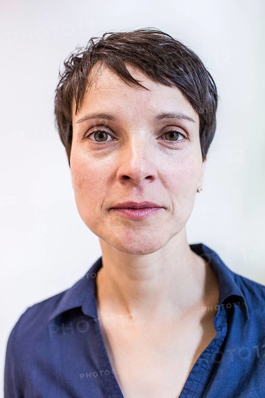DEU Germany Germany Leipzig Portrait of the Federal Chairwoman of the AFD, Alternative for Germany, Frauke Petry, at the office of the AFD Saxony