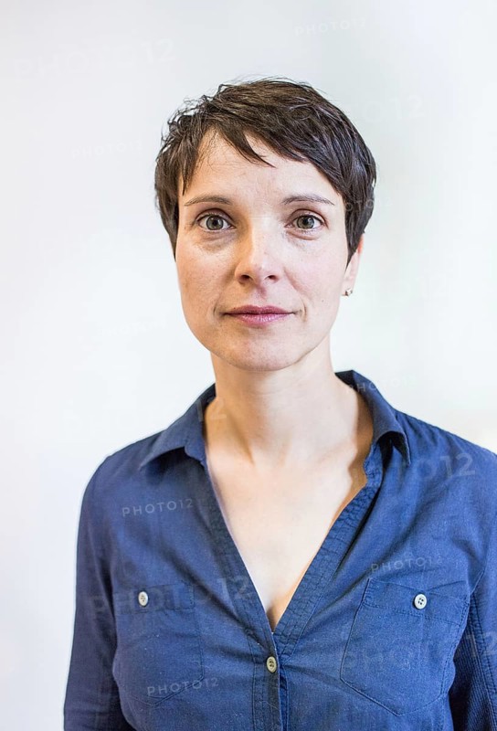 DEU Germany Germany Leipzig Portrait of the Federal Chairwoman of the AFD, Alternative for Germany, Frauke Petry, at the office of the AFD Saxony