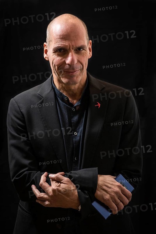 DEU Germany Germany Berlin Former Greek Finance Minister Yanis Varoufakis at an interview in Kreuzberg