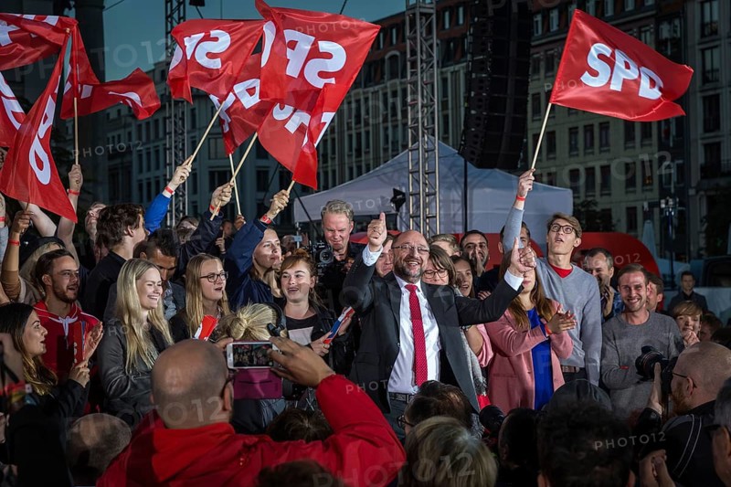 DEU Germany Germany Berlin Final rally of SPD chancellor candidate Martin Schulz at Berlin's Gendarmenmarkt