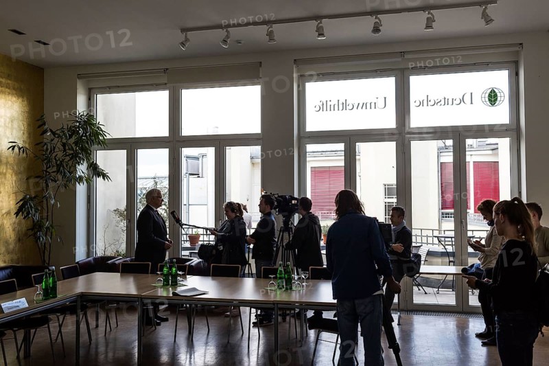 DEU Germany Germany Berlin The Managing Director of Deutsche Umwelthilfe, Jürgen Resch, during a press conference