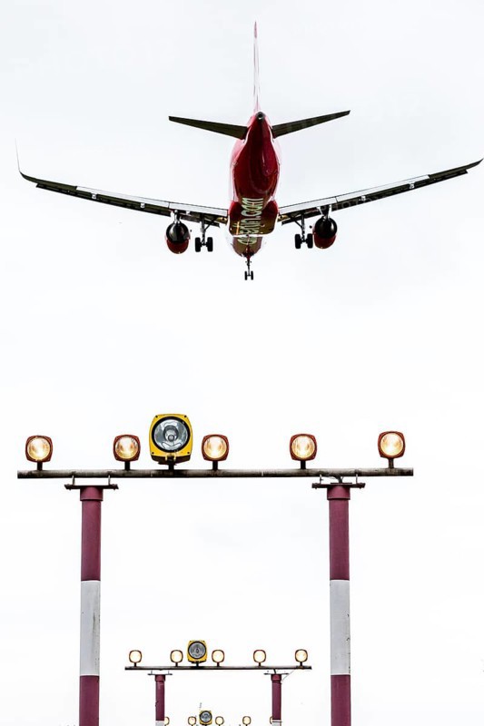 DEU Germany Germany Berlin Landing approach of an Air Berlin aircraft at Tegel Airport. The airline will cease flight operations on 28 October