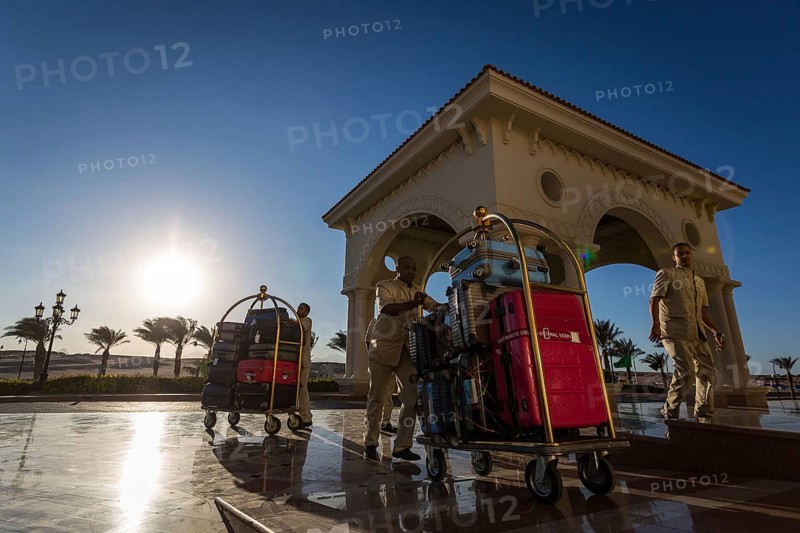 Egypt Hurghada Service staff with luggage