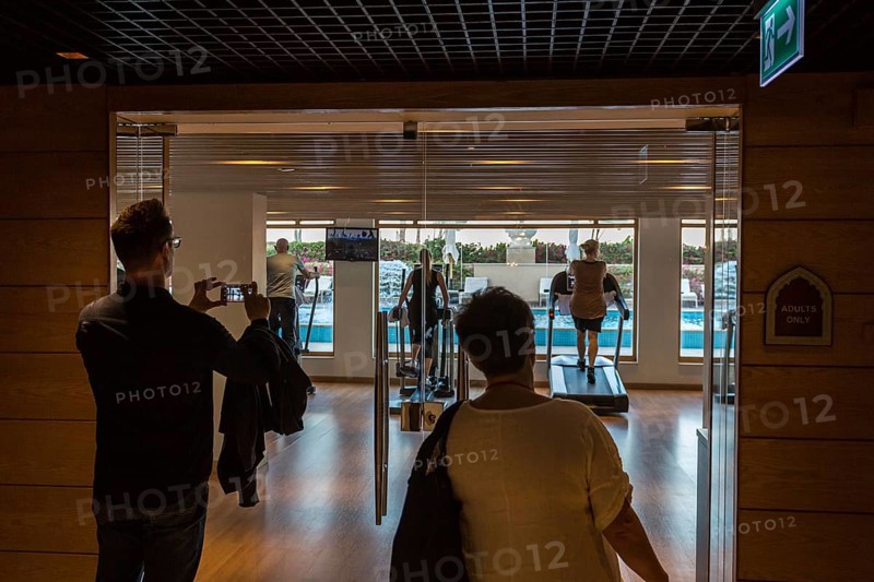 Egypt Hurghada View into the gym of a hotel