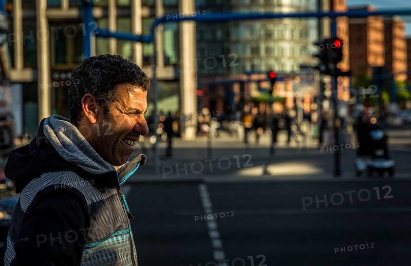 DEU Germany Germany Berlin A man in the sun at Potsdamer Platz