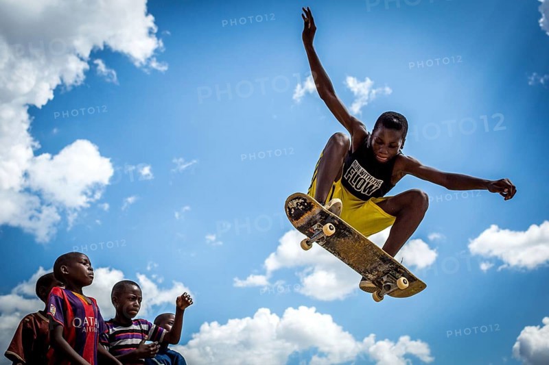 RWA RWANDA RUANDA Kigali skating tournament at the SOS Children's Village Hermann Gmeiner. In addition to education, the aid organisation also offers various leisure activities