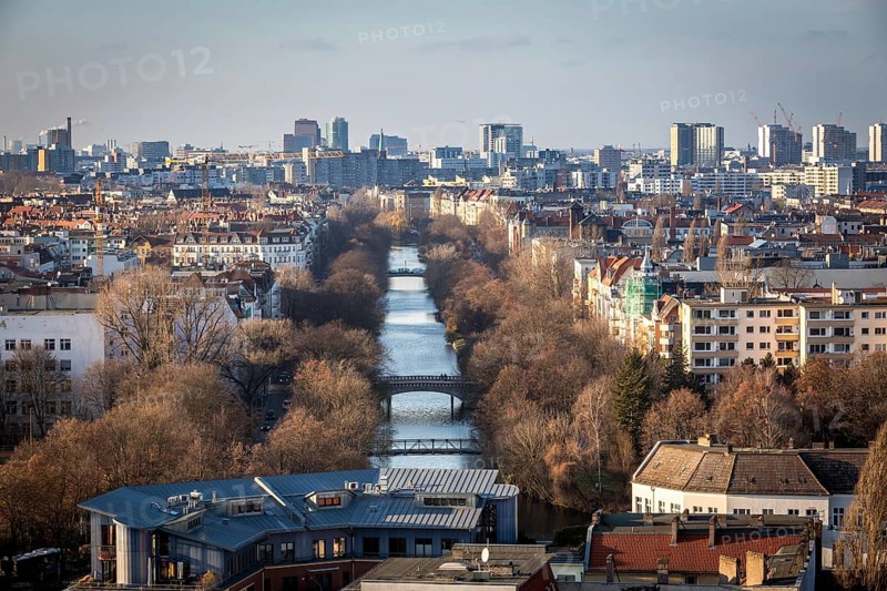 DEU Germany Germany Berlin View across the Landwehr Canal to Potsdamer Platz