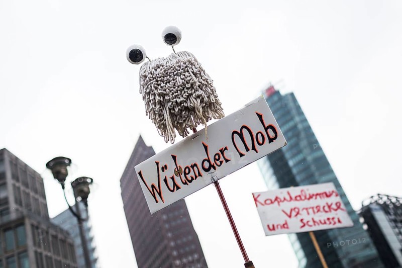 DEU Germany Germany Berlin More than 13, 000 people demonstrated in Berlin city centre on Saturday under the slogan 'Resist rent madness'. Their protest was directed against rent increases, gentrification and speculation