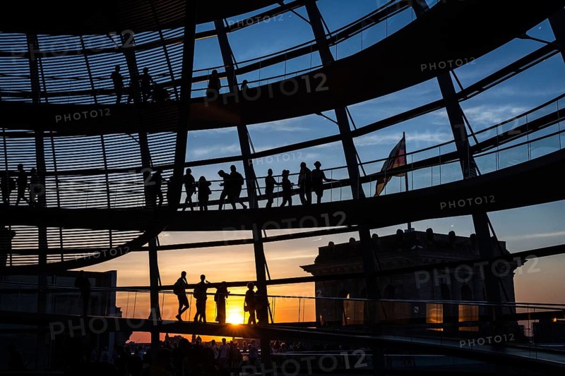 DEU Germany Germany Berlin The dome of the Reichstag designed by Norman Forster