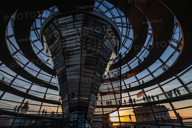 DEU Germany Germany Berlin The dome of the Reichstag designed by Norman Forster
