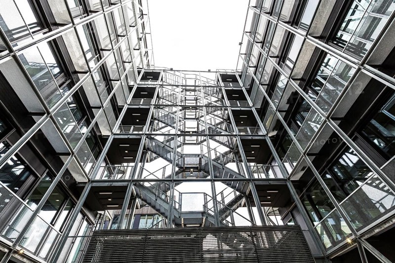 DEU Germany Germany Berlin Interior views of the new building of the daily newspaper die Taz in Friedrichstrasse