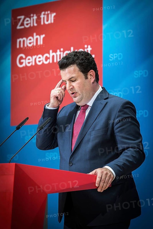DEU Germany Germany Berlin The new General Secretary of the SPD, Hubertus Heil, during a press conference in the Willy Brandt House