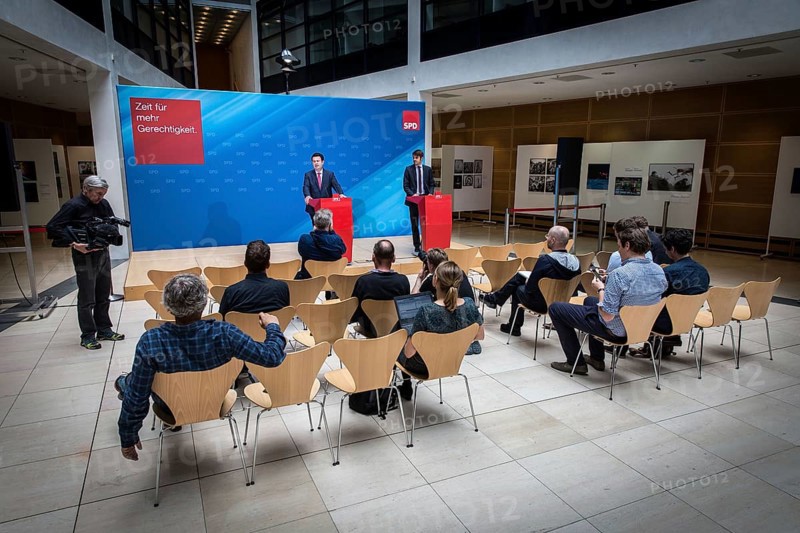 DEU Germany Germany Berlin The new General Secretary of the SPD, Hubertus Heil, during a press conference in the Willy Brandt House